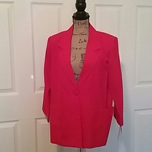 Modern Essentials Jackets & Blazers - Modern Essentials Women Lightweight Red Blazer | Petite Medium